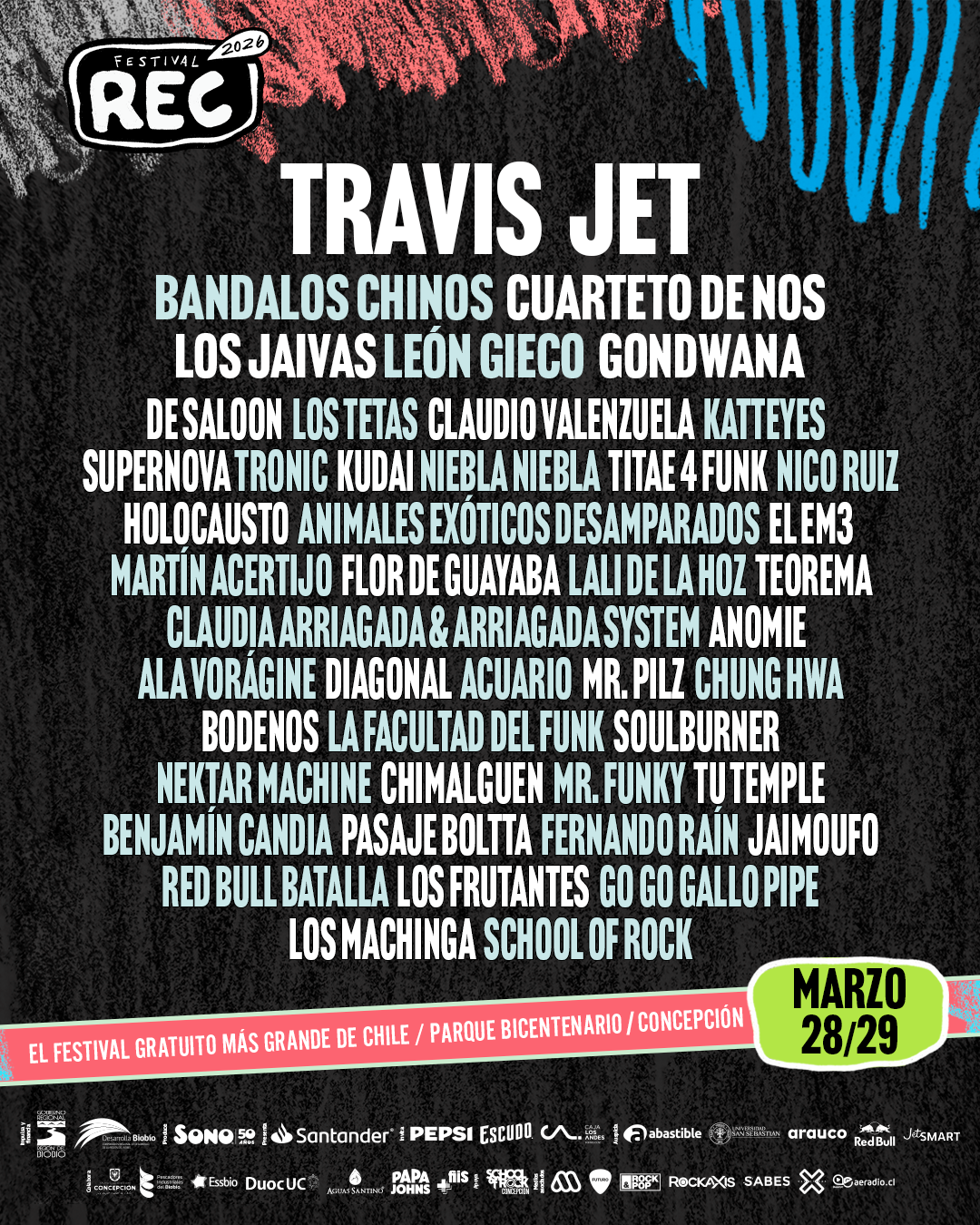 REC 2026: Jet y Bandalos Chinos, últimos confirmados